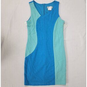 Elisa B. Girl's Dress Blue Aqua MOD Sleeveless Size 8 NEW Srp $56. Lined Zipper